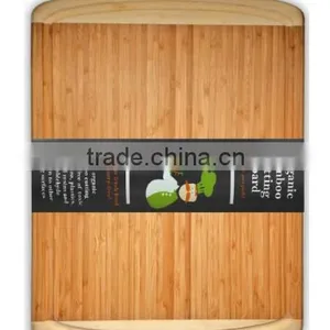 Best ORGANIC Bamboo Wood Cutting & Chopping Board With Groove - Extra Large 14.5" x 11.5" thumbnail-1