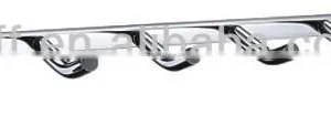 Bathroom Accessories NEW STYLE Decorative Chrome Wall Mounted Robe Hook (6 Hooks) Clothes Hanger Coat Hooks thumbnail-1