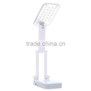 2W Rechargeable LED Table Desk Lamp Light Foldable 24LEDs Eye Protection Bedside Book Reading Lamp for Bed AC110-240V thumbnail-6