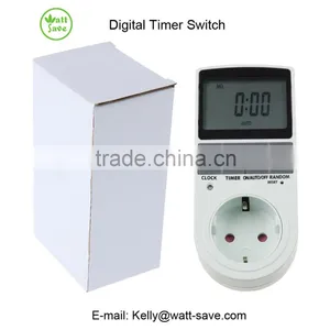 Programmable Digital Timer Switch Europe Plug 16A 3680W thumbnail-1