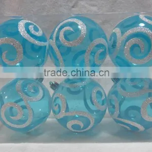80MM Festival Decorative Transparent Christmas Ball thumbnail-1