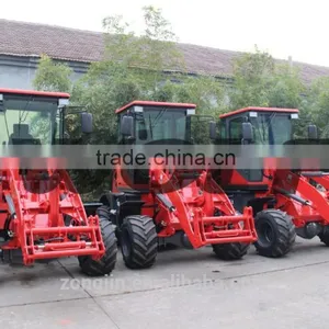 WOLF Mini Articulated Front End Wheel Loader Farm Tractor ZL10F for Hot Sale Weifang Loader thumbnail-6