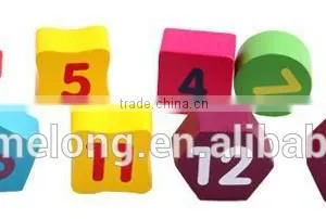 Wooden Toy Digital Geometry Clock Children's Educational Toy Building Blocks thumbnail-5