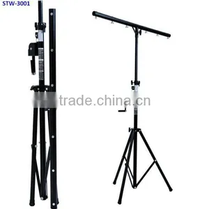 Good Quality Winch-up Lighting Stand Height 3m Load 60kg T-bar Tripod dj Lighting Stand Quality Choice thumbnail-1