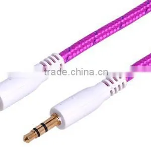 3.5mm Cable Stereo Plug to Stereo Plug 1.2 Mtrs Gold (black) thumbnail-2