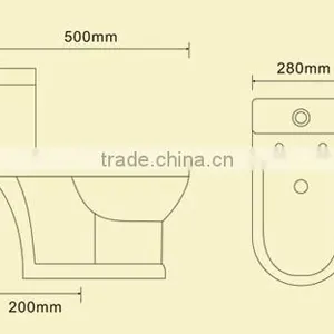 Dennis 1999G2 Matte Colored Boys Pee Toilet thumbnail-6