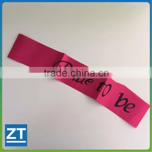 Zebra Print Lettering Pink Or Purple Bride To Be Sash thumbnail-1