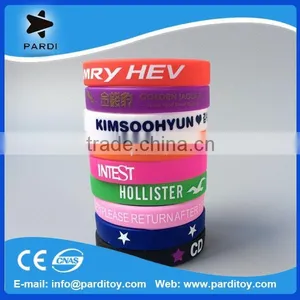 Custom Silicon Bracelet Rubber Band Bracelet thumbnail-1