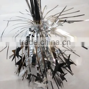 40cm High PET Silver Five-pointed Star Tree National Day Centerpiece Decoration thumbnail-1