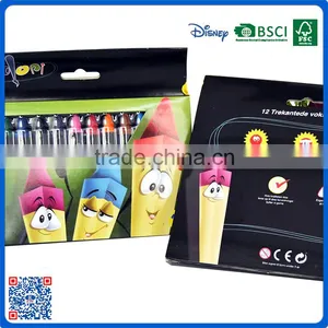 2016 Customer Multi Colors Crayons With Paper Wrap thumbnail-4