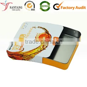 Children Snack Food Packaging Storage Tin Sliding Box Manufacturer thumbnail-1