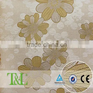 Beautiful Pink PVC Oriental Design Wallpaper thumbnail-2