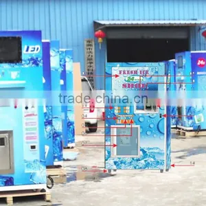 China Wholesale CE Certificate 3 Famous Brand Commpressor Commercial Automatic Ice Making And Vending Machine For Sale thumbnail-2