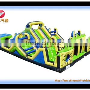 Attractive Inflatable, Kids Paradise Inflatable Bouncer Obstacle Slide thumbnail-1