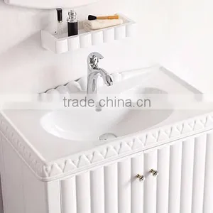 ROCH 8037 Pure White Wood Cabinet Wooden Bathroom Vanity thumbnail-2