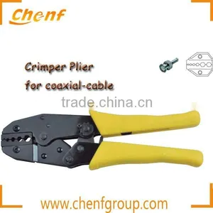 Hot Sell Cheapest Coaxial Crimping Tool Ratchet Cable Pressing Pliers thumbnail-5