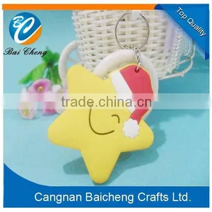Colorful Round Booming Soft Pvc Key Chains of Nice Hand Touch as the Chrismas Tree Decoration for Fun and in Low Costs for Sale thumbnail-3