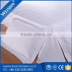 100% Cotton White Striped Wholesale Decorative Pillow Covers for Hotel Bed Linen Wholesale thumbnail-2