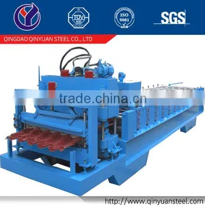 Qinyuan High Quality Steel Profile Metal Roofing Roll Forming Machine Prices, Good Price Metal Roof Panel Roll Forming Machine Quality Choice thumbnail-1