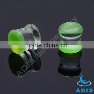New Arrival Glass Ear Plug Body Jewelry Piercing Pyrex Glass Gauges thumbnail-1