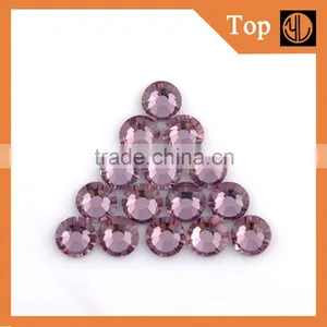 Ss6 , Ss10 , Ss16 , Ss20 AB Crystal Clear Round Iron on Flatback Wholesales Hotfix Rhinestone thumbnail-5