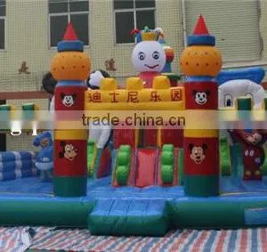Inflatable Bouncy Castle 0.6mm PVC Plato Inflatable Amusement Park thumbnail-2