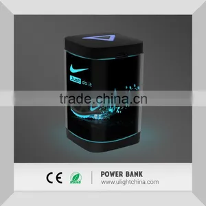 Mini Power Bank 2000mAh With LED Backlight Logo, New Style 360 Degree Light up Power Bank thumbnail-2