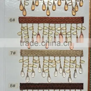[YZLACE] Tassels Lace Curtains Wholesale 10075 thumbnail-2