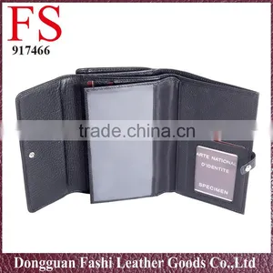 Women Long Black High Quality Leather Wallet thumbnail-6