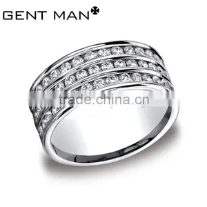 Popular CZ Rings 316L Stainless Steel Engagement Ring Titanium Trendy Ring thumbnail-4