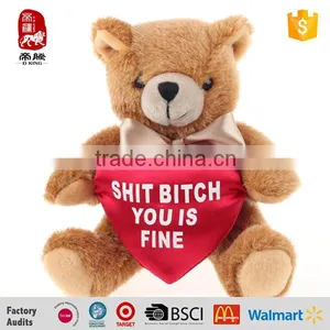 Soft Teddy Bear Toys Valentine Day Cute Toys With Heart Plush Toy thumbnail-1