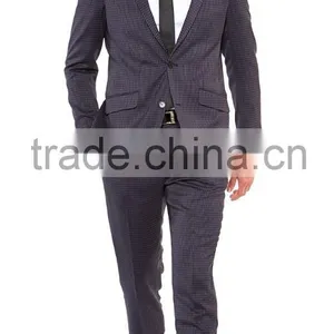 Custom Design 100% Wool Fancy Men Suits Made in China thumbnail-3