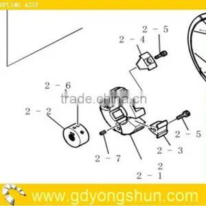 Excavator Coupling Assy YN30P01028F2 for SK210LC-8 thumbnail-1