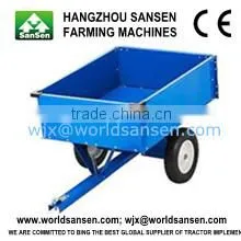 2 Wheels Tractor Dump Trailer 1500Lb. Capacity 17cu Utility Dump Trailer for ATV thumbnail-4