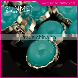 Bulk Wholesale Opal Hematite Rhinestone Fashion Buttons thumbnail-1