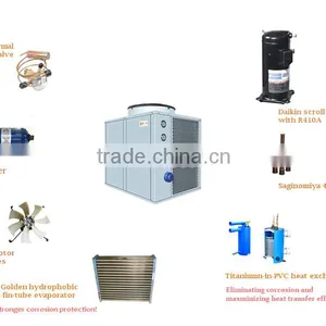 China Manufacturer Air to Water Air Source Swimming Pool Heat Pump Hot Water Heater thumbnail-2