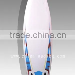 Blue Design Fiberglass Retro Surfboard thumbnail-1