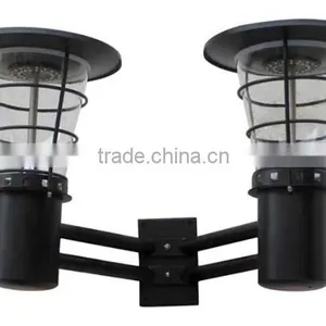 JR-2602 Outdoor Black Solar Wall Lamp Solar Garden Light thumbnail-2