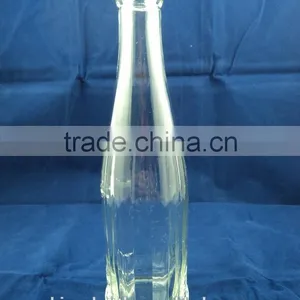 White Frosted Wine Glass Bottles, Glass Liquor Bottles for Sale thumbnail-1
