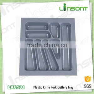 Environmental Plastic 3 Section Plate Kitchenware Plastic Tray for Knife thumbnail-1