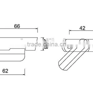 Security Sash Blocker Window Jammer Sash Jammer Handle With Plastic Packers 90910543X PWS PUWEI Sash Handle T Type Handle thumbnail-2