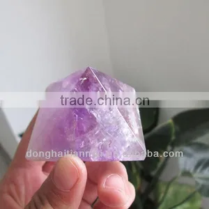Hotsale Natural Amethyst Crystal Pyramid  Beautiful Crystal Gift thumbnail-1