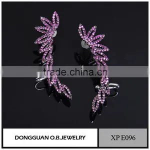 Rhinestone Women Sterling Silver Earring Fashion Earring/ Latest Diamond Stone Earring thumbnail-1