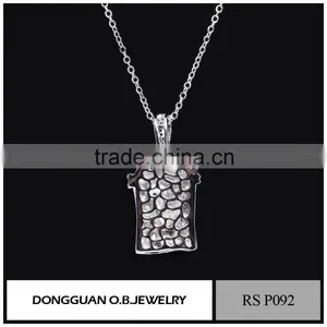 Fashion Long Jesus Rhodium Plated Necklaces Pendant/Pendant Cross Necklace thumbnail-2