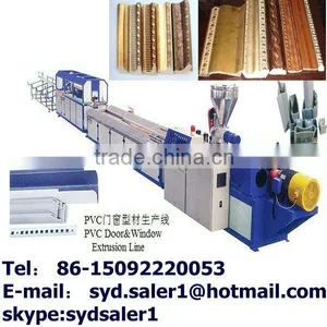 Wood Plastic Foaming Photo Frame Production Line / Wood Frame Making Machine thumbnail-1