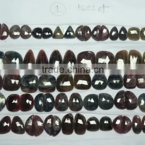 Multi Sapphire Rose Cut Gemstone Irregular Shape thumbnail-2