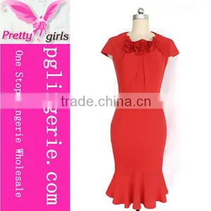 High Quality 50's Floral Patterns For Satin Dresses thumbnail-2