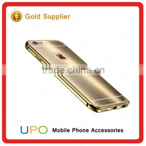 [UPO] Luxury Ultra Thin Bright Aluminum Metal Frame Mirror Bumper Cell Phone Case for IPhone 6 thumbnail-2