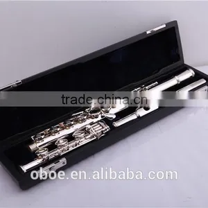 Musical Instrument 17 Open Holes Silver Plated Flute With Split E Mechanism Offset-G Keys and B Foot thumbnail-1