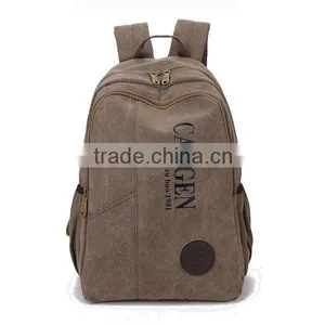 Custom Canvas Backpack Blank Army Backpack thumbnail-3